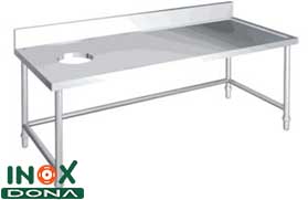 Bàn chế biến thủy sản Inox 11