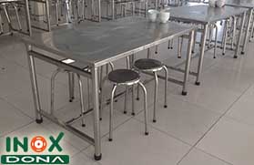 Bộ bàn ghế Inox 02