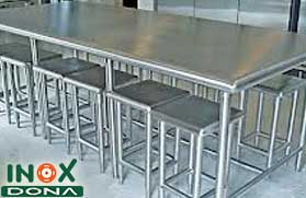 Bộ bàn ghế Inox 04