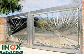 Cổng, cửa Inox 07
