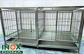 Chuồng thú inox 02
