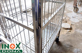 Chuồng thú inox 03