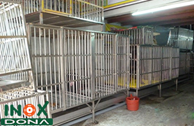 Chuồng thú inox 04