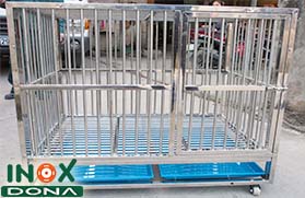 Chuồng thú inox 08