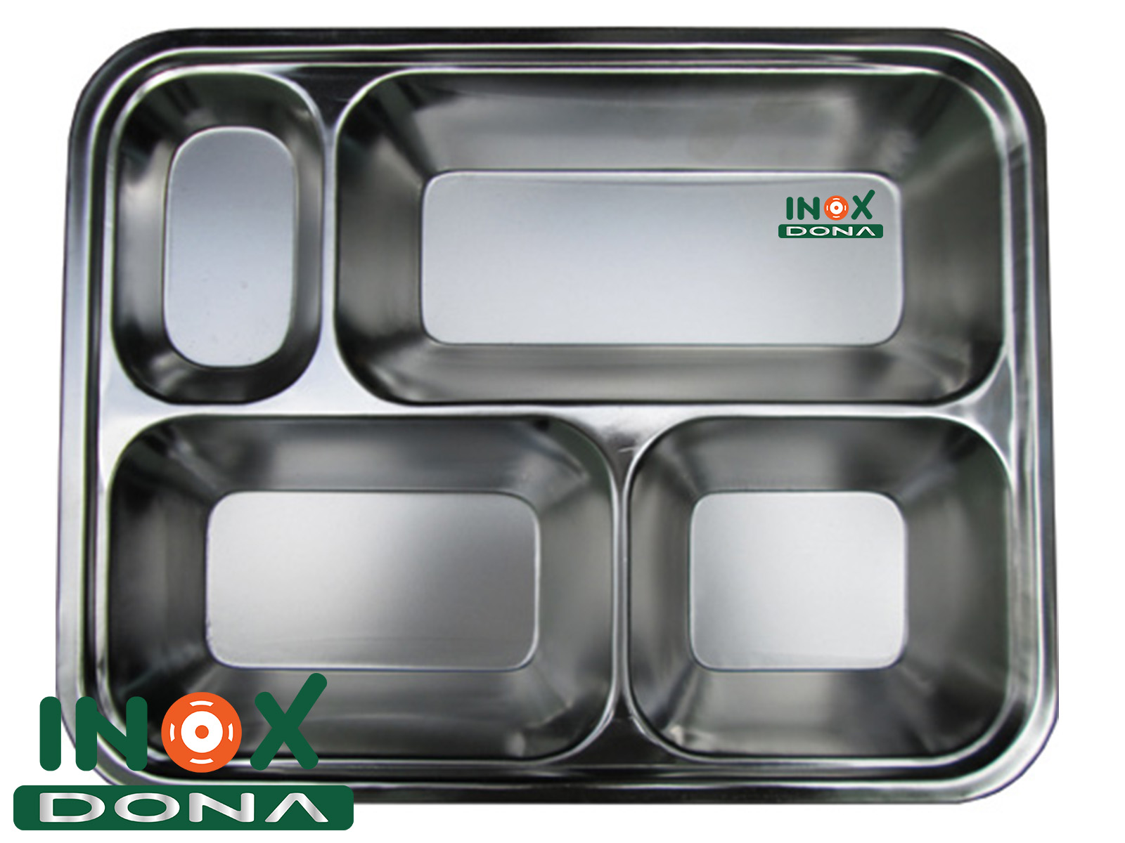 Khay cơm inox 12