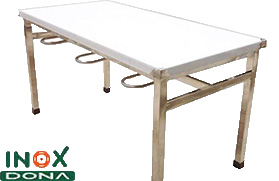 Bàn inox chữ nhật 03