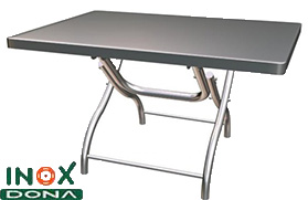 Bàn inox chữ nhật 04