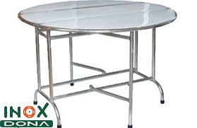 Bàn inox tròn 02