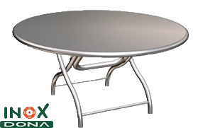 Bàn inox tròn 03