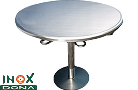 Bàn inox tròn 04
