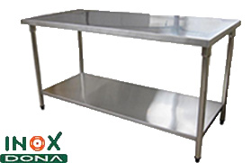 Bàn inox chữ nhật 01