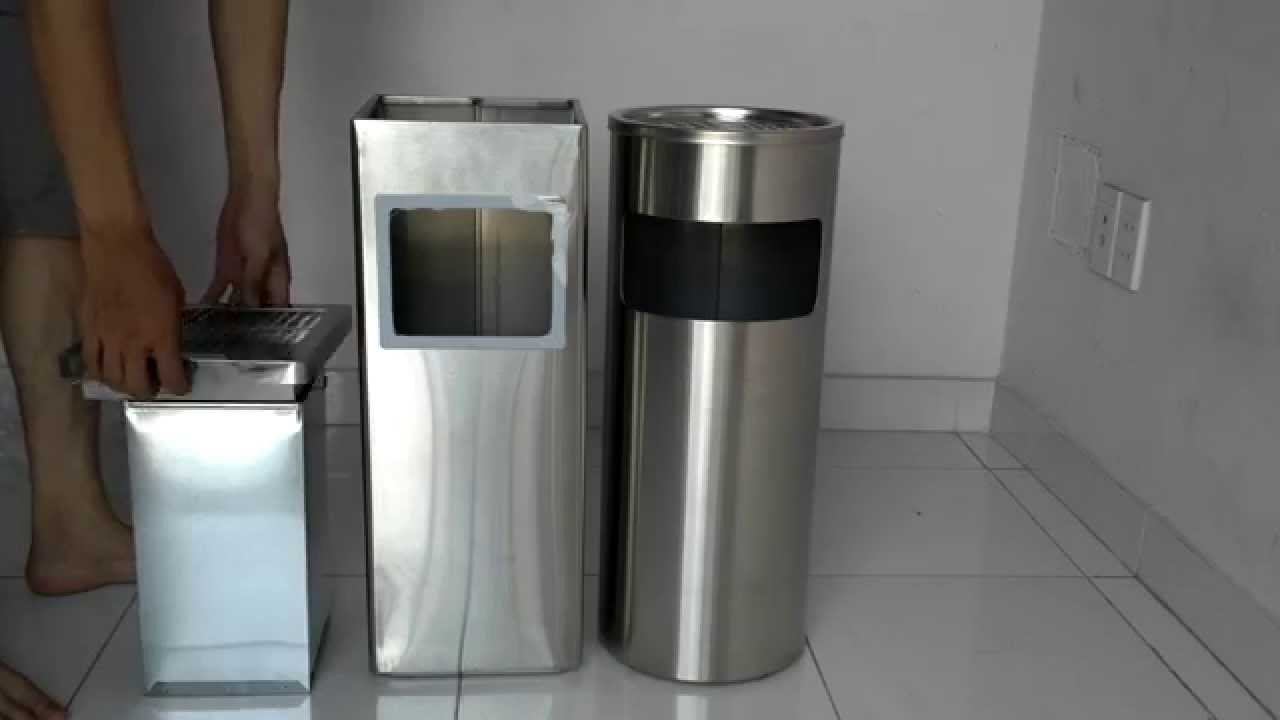 Thùng rác inox 06