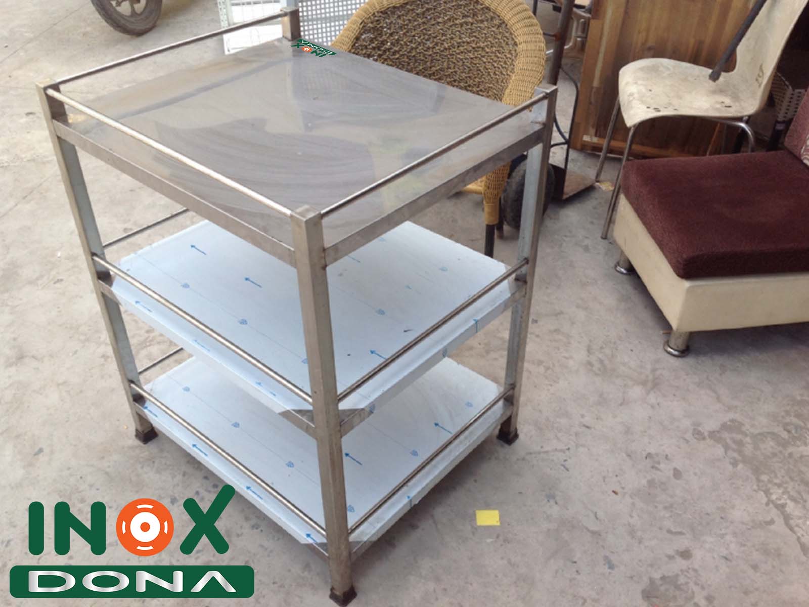 Kệ tủ đứng Inox 07