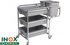 Xe đẩy Inox 04